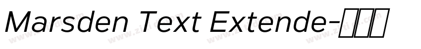 Marsden Text Extende字体转换